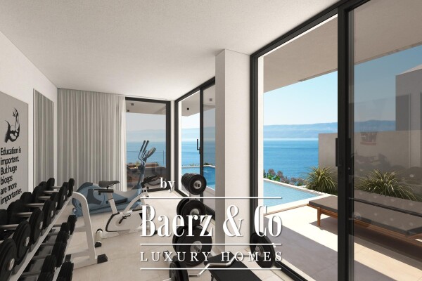 photo 8 Duće, luxurious Penthouse in a new building with a swimming pool and an open sea view