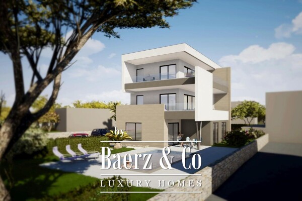 photo 6 Krk, luxury apartment in a new building, center of Njivice, first row to the sea NKP 140 m2