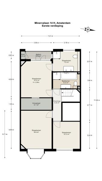 Floor Plan 2 - Minervalaan 14 H
