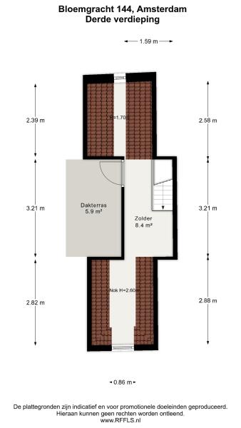Floor Plan 5 - Bloemgracht 144