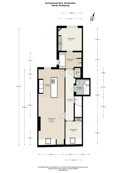 Floor Plan 3 - Zocherstraat 20 4
