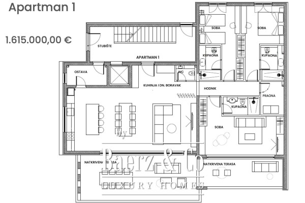 photo 3 Zadar, Zaton, luxury apartment first row to the sea