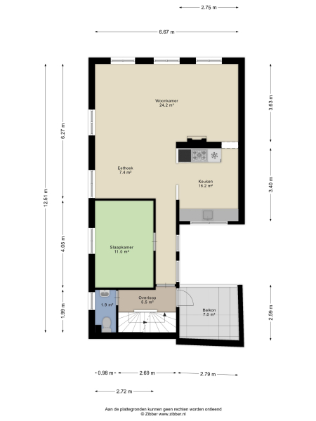 Floor Plan 2 - Sint Janskerkhof 19