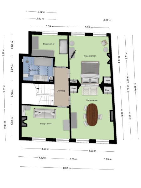Floor Plan 3 - Kerkstraat 12