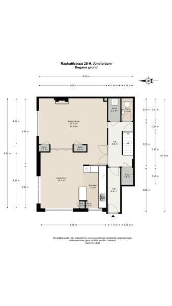 Floor Plan 1 - Raphaëlstraat 25 H