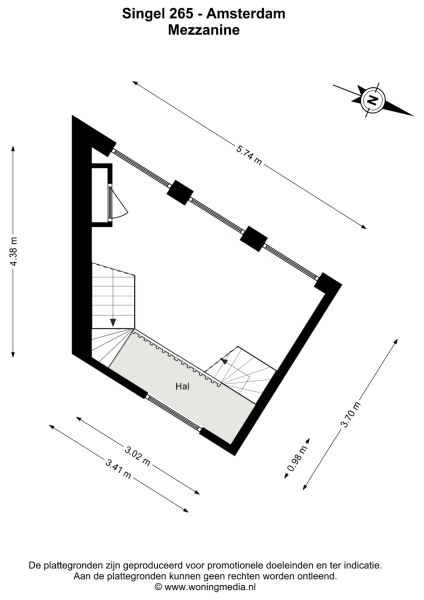 Floor Plan 3 - Singel 265 A