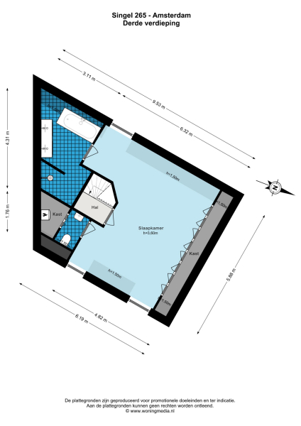 Floor Plan 6 - Singel 265 A