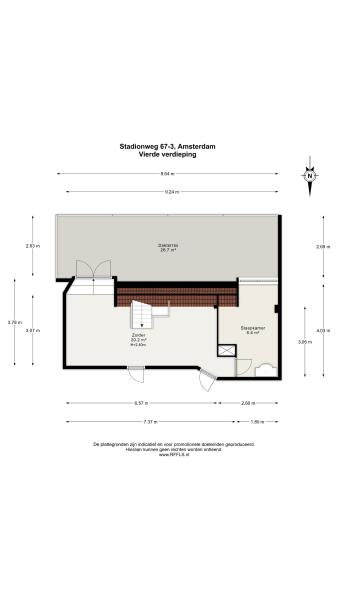 Floor Plan 2 - Stadionweg 67 3
