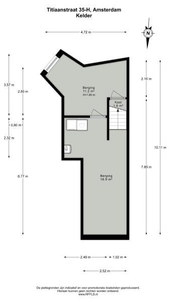 Floor Plan 3 - Titiaanstraat 35 H