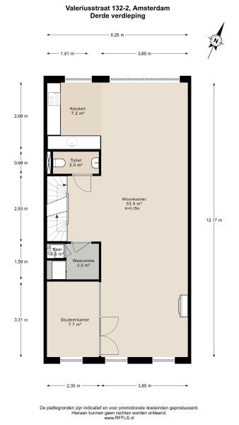 Floor Plan 3 - Valeriusstraat 132 2